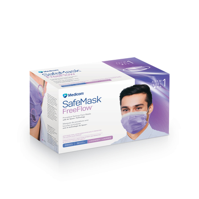 Mask SafeMask FreeFlow ASTM Level 1 Lavender (50) 
