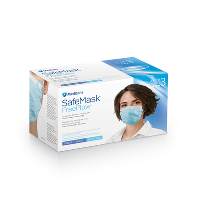 Mask SafeMask FreeFlow ASTM Level 3 Blue (50) 
