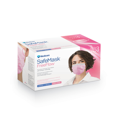 Mask SafeMask FreeFlow ASTM Level 3 Pink (50) 