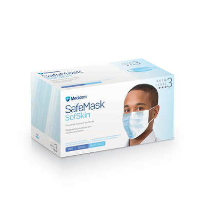 Mask SafeMask Sofskin ASTM Level 3 Blue (50) 