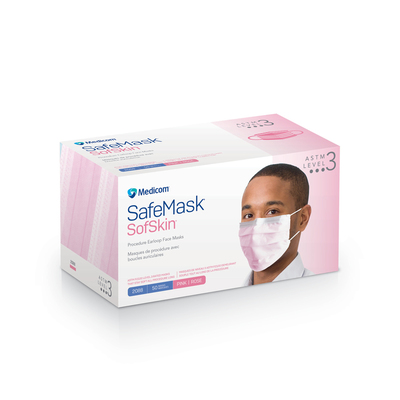 Mask SafeMask Sofskin ASTM Level 3 Pink (50) 