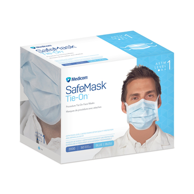 SafeMask Surgical Tie-on ASTM Level 1 OP (50)