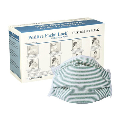 Magic Arch N95 PFL (Positive Facial Lock) with Teal Stripe Mask (Critical Cover) - NIOSH Approved - Box/35