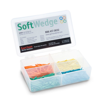 SoftWedge Assorted Kit Pk/400 Plastic (100 Each Colour)