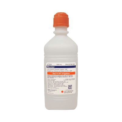 Saline - 1000ml Bottle 0.9% NaCl Irrigating Solution