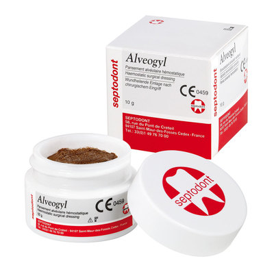 Alveogyl 10gm Jar Dry Socket Haemostatic Dressing 