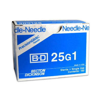 Needles 25ga 1" Precisionglide Regular Bevel (100)