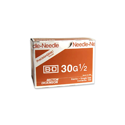 Needles 30ga 1/2" Precisionglide Regular Bevel (100)
