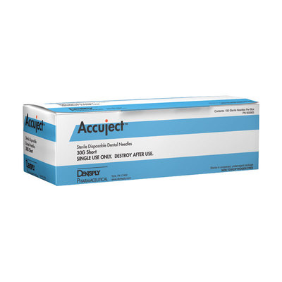 Accuject 30ga X-Short (100) - Blue Plastic Hub Needles