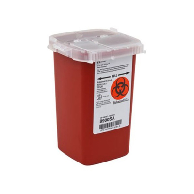 Sharps Container 1 Quart Red Model Compatible With A-dec Unit (Monoject)