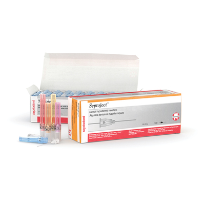 Septoject 25ga Long Plastic Hub Box Of 100 Needles (Red)