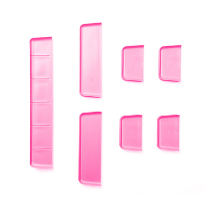 Drawer Organizer Neon Pink (Includes 1 Large, 2 Medium, 4 Small Dividers)