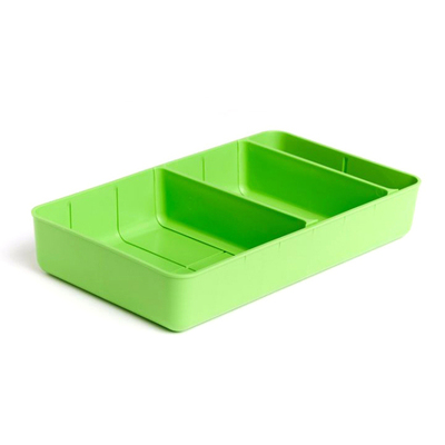 Drawer Organizer Neon Green (Includes 1 Large, 2 Medium, 4 Small Dividers)