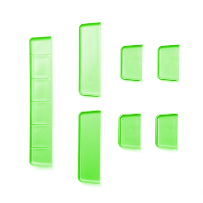 Drawer Organizer Neon Green (Includes 1 Large, 2 Medium, 4 Small Dividers)