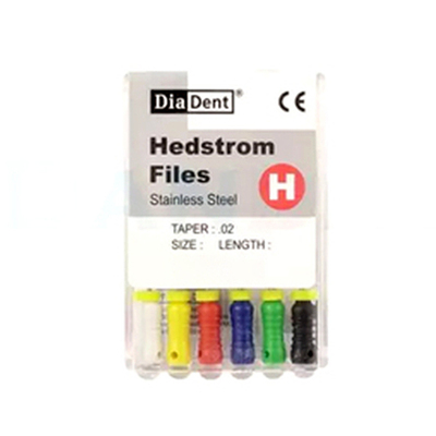 H-File 25mm #50 Pk/6 Yellow (Hedstrom)
