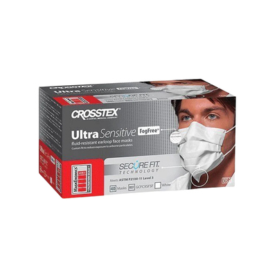 Mask Ultra Sensitive FogFree w/SecureFit White ASTM 3 (40)