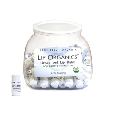 Lip Balm Organics Unscented & Unflavoured (Pk/100)