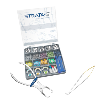 Strata-G Deluxe Kit SGR-KSH-14, Includes 50 Bands/2 Forceps