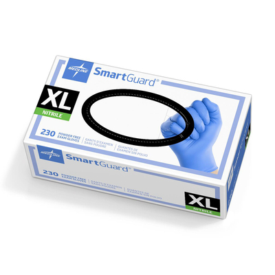 SmartGuard X-Large Powder-Free Nitrile Blue Gloves BX/230