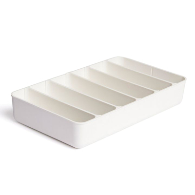 Drawer Organizer White (Includes 1 Large, 2 Medium, 4 Small Dividers)
