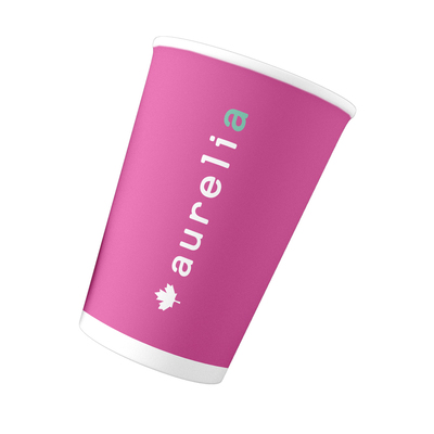 Aurelia Cup Pink 5oz Paper Biodegradable (1000)