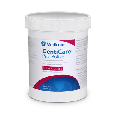 DentiCare Pro-Polish Jar Fine/Bubble Gum 340gm Prophy Paste W/Fluoride