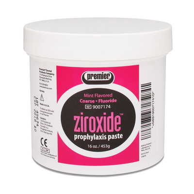 Ziroxide Prophy Paste With Fluoride Coarse (Pink) 1lb Jar