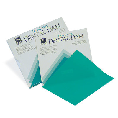 Rubber Dam 5x5 Green/Thin (Hygenic) (52 Sheets)