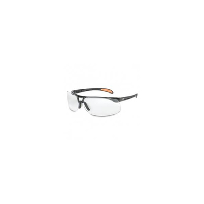 Uvex Protege Glasses Black Frame With Clear Lens
