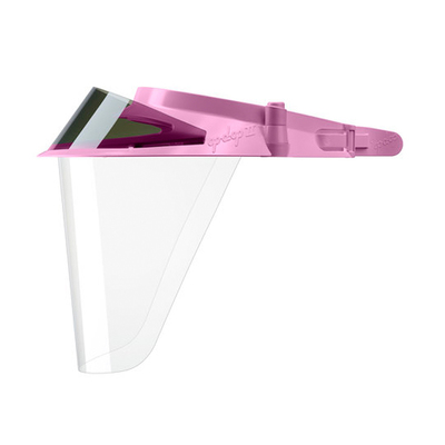 Op-D-Op II Pink Adjustable Face Shield (Visor, 3 Shields)