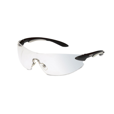 Uvex Ignite Black & Silver Frame Glasses With Clear Lens