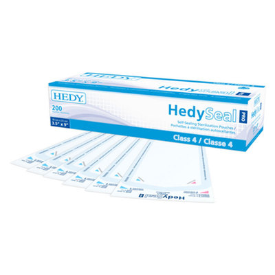 HEDYSeal Pro 2.25"x4" Bx/200 Class 4 Pouches
