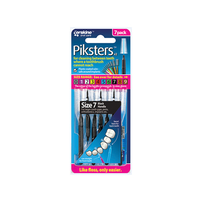 Piksters Size 7 Black Pk/4x7 Interdental Brushes
