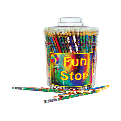 Pencils Assorted (Canister) 7.5" Pk/288
