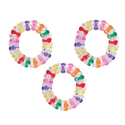 Bracelets Colorful Bead Pk/48