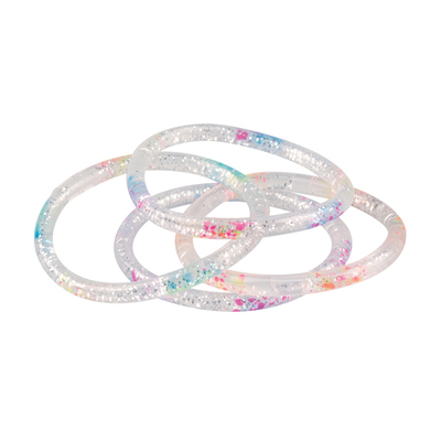 Rainbow Glitter Water Bracelet Assorted Colours (Pk/36)