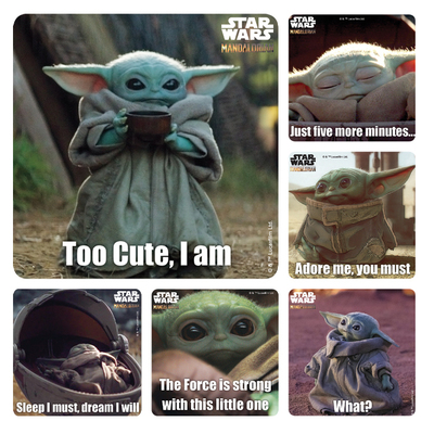 Stickers Baby Yoda (100)