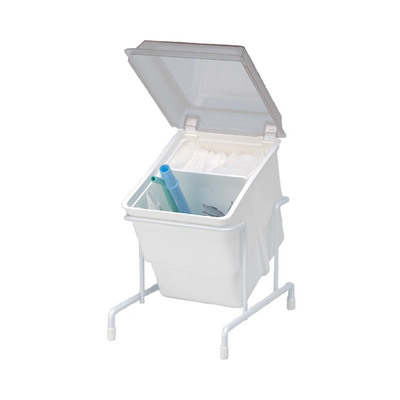 EZ Storage Tub White With Clear Cover