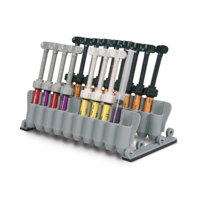 Syringe Stand 20-unit Grey Folds To Fit In Tub
