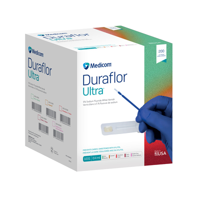 Duraflor Ultra Bubblegum (5% Sodium Fluoride White Varnish) 200 x .4ml