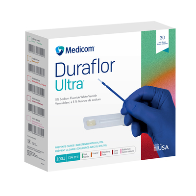 Duraflor Ultra Bubblegum (5% Sodium Fluoride White Varnish) 30 x .4ml