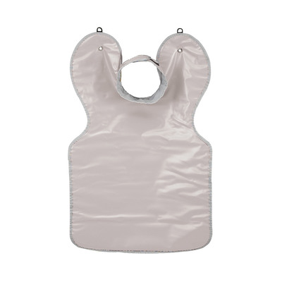 Lead Apron Adult Grey With Attached Thyroid Collar