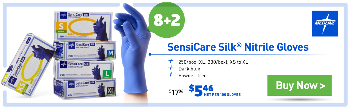 Medline SensiCare Silk: Buy 8, Get 2 Free!