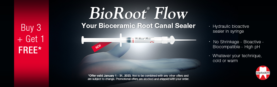 Septodont's BioRoot Flow: Buy 3, Get 1 FREE!