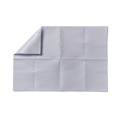 Alliance Dental Bib 13" x 19" 2-Ply Paper With 1-Ply Poly, Silver Grey, 500/Case