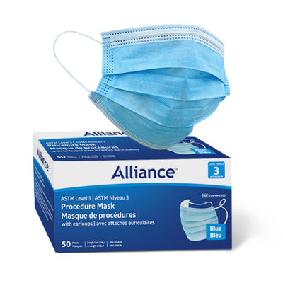 Alliance Procedure Face Mask ASTM Level 3 Blue Bx/50