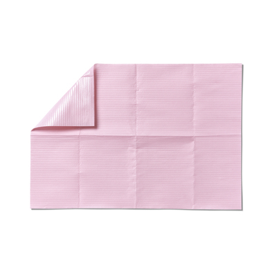 Alliance Dental Bib 13" x 19" 2-Ply Paper With 1-Ply Poly, Dusty Rose, 500/Case