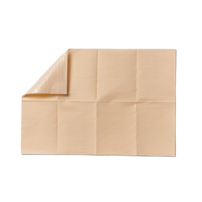 Alliance Dental Bib 13" x 19" 2-Ply Paper With 1-Ply Poly, Peach, 500/Case