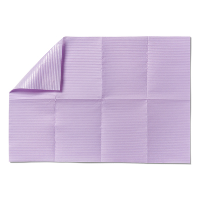 Alliance Dental Bib 13" x 19" 2-Ply Paper With 1-Ply Poly, Lavender, 500/Case